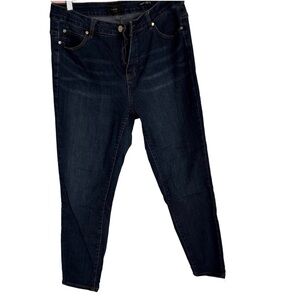 Tahari Dark Indigo Skinny Jeans